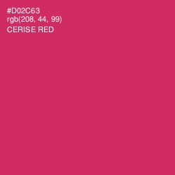 #D02C63 - Cerise Red Color Image